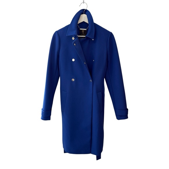 NWOT Ted Baker London Sapphire Blue Trench Coat - Picture 4 of 15